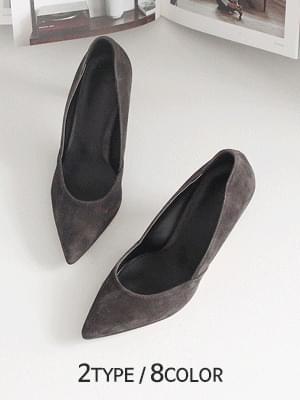 지멘 소가죽 스틸레토 힐 7cm