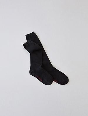 black slim long socks