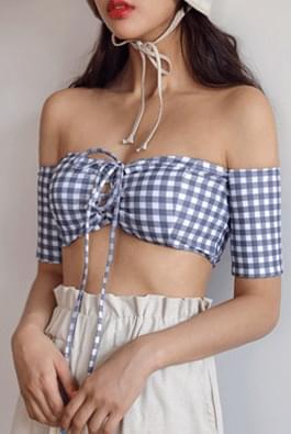 Check Eyelet Bikini