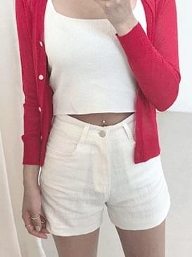 Linen cell shorts