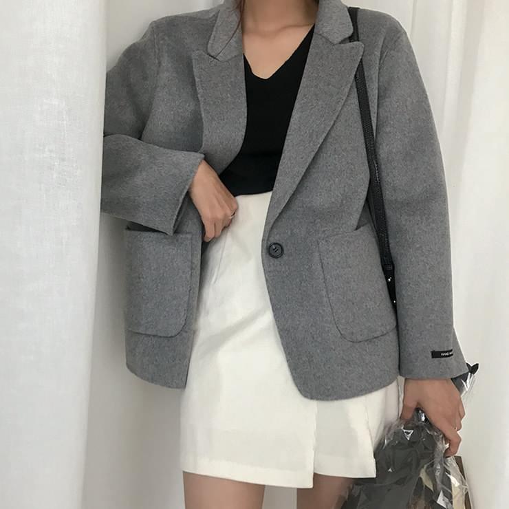 레틀런 핸드메이드자켓 울80%