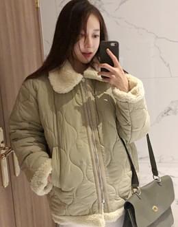 Quilted fleece collar jp