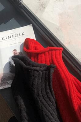 Regular half-polished knit