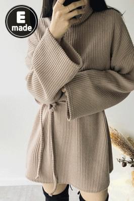 Knit Jersey Turtle Dress