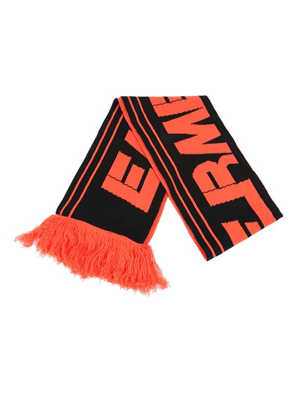 lettering knit muffler