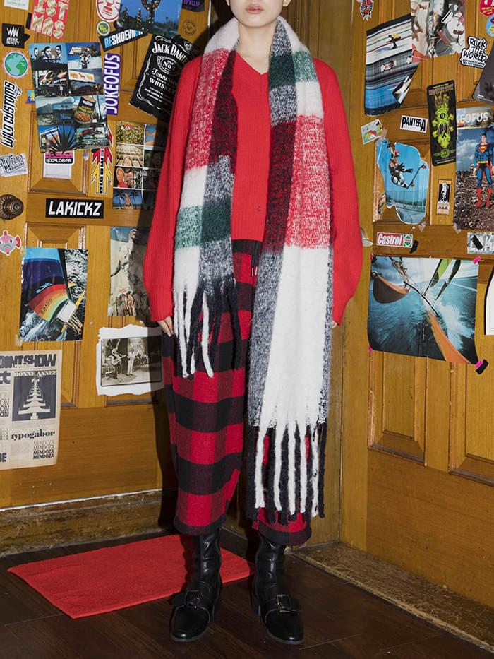 check shawl muffler