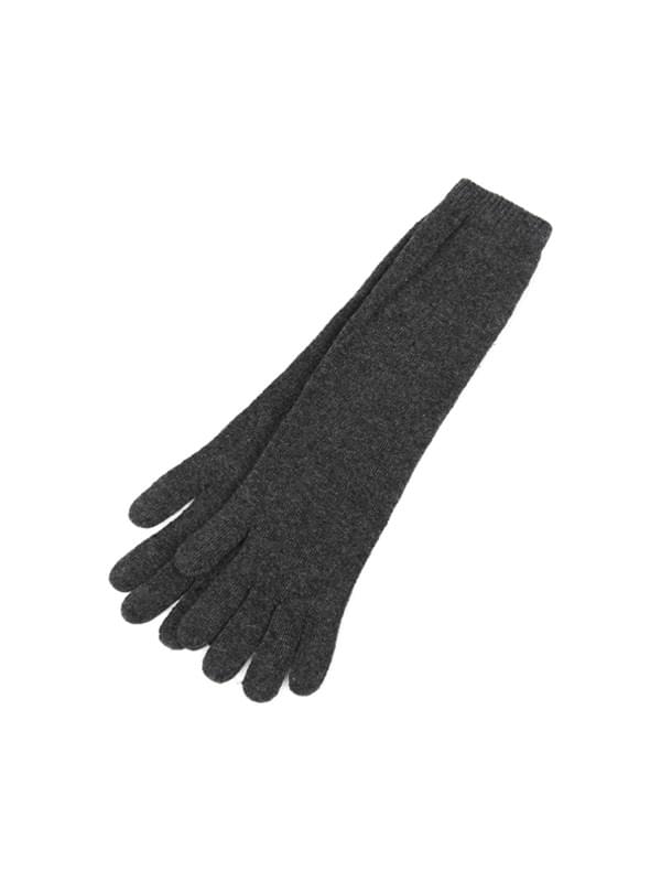 wool long knit gloves