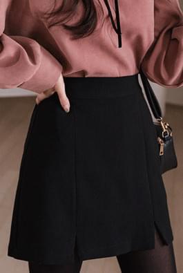 Double-breasted skirt pants