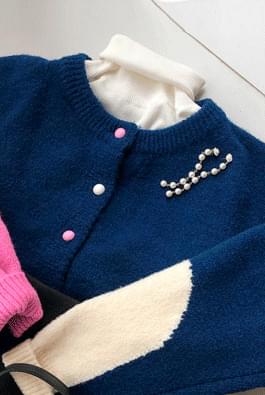 Heart color cardigan