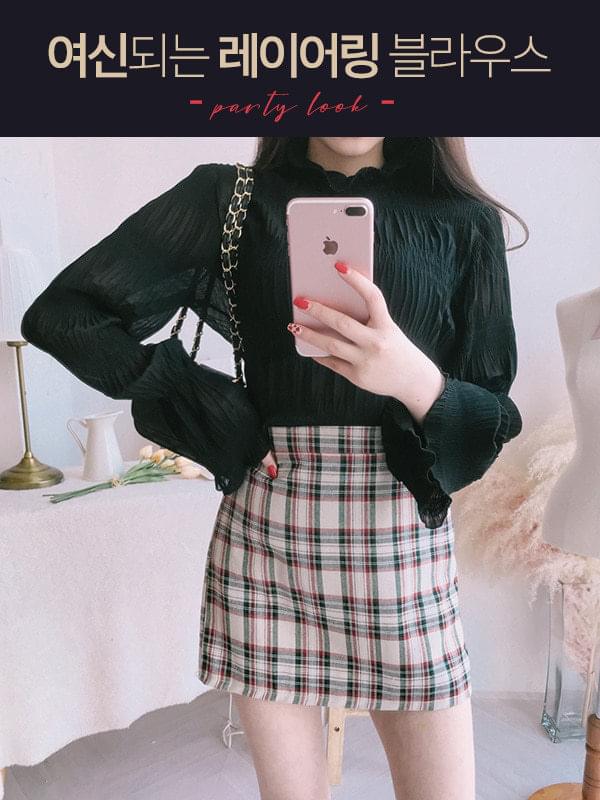 Wave layering blouse