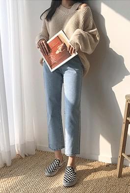 White-wash denim