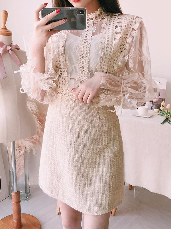Jenny Lace Tweed Dress SET