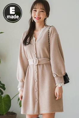 Lace Cardigan Strap Dress