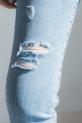 Skywashing denim