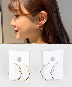 Knot Hoop Earrings