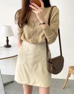 Suede pocket sk