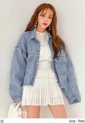 MILLY UNIQUE BOXY DENIM JACKET