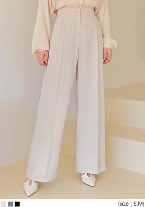 PUTIN PINTUCK WIDE LONG SLACKS