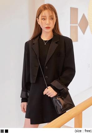 TAILY SET-UP SINGLE CROP JACKET