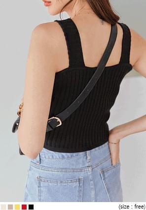 SADIE GOLGI CROP KNIT SLEEVELESS