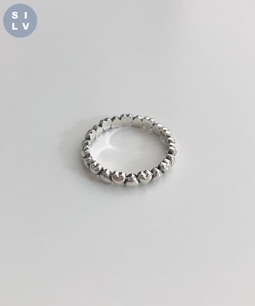 cream heart ring