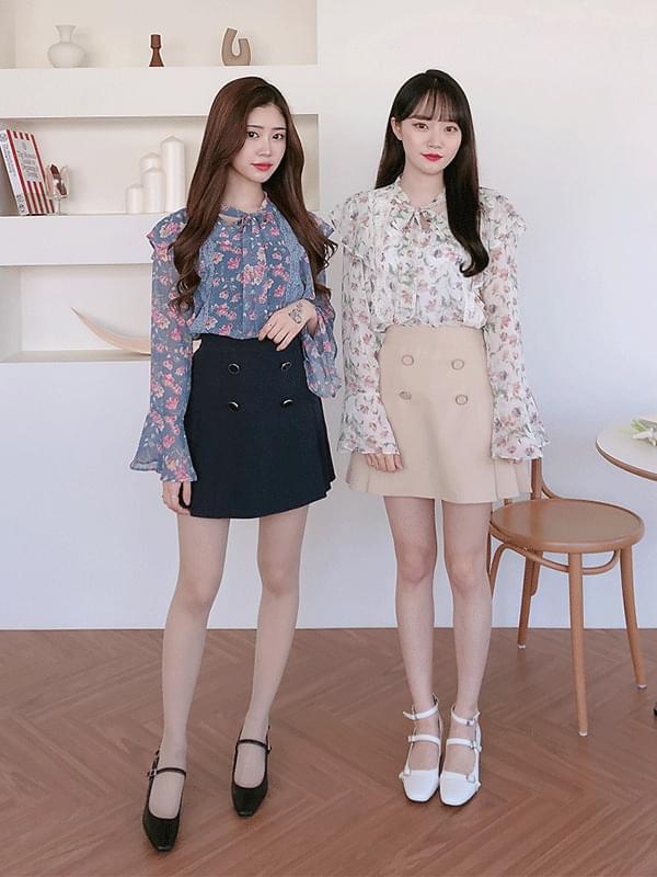 Celine Button Skirt Pants