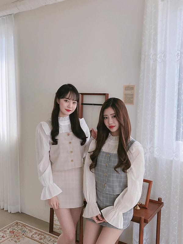 Bunny check skirt