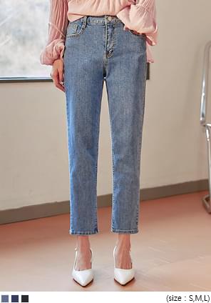 AMUE SEMI BAGGY DENIM PANTS