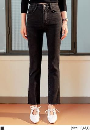 BRO BANDING BLACK DENIM PANTS