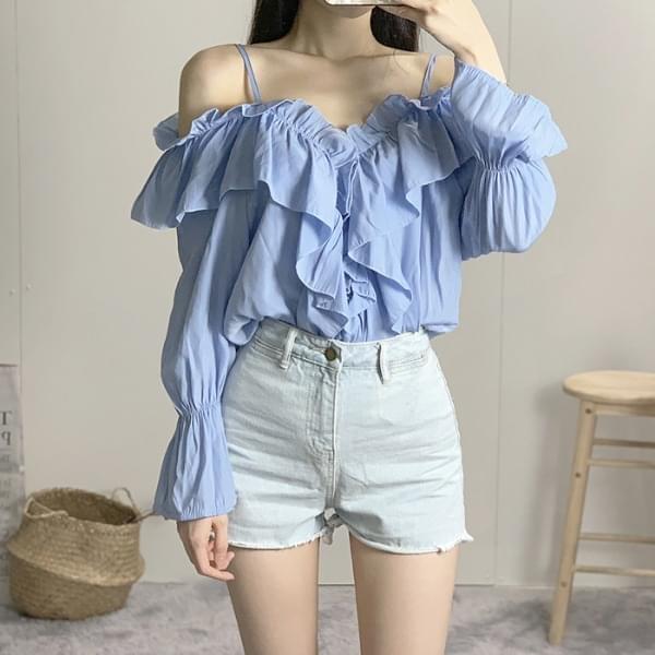 Paris string off shoulder blouse