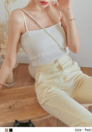 JEIN SLIM GOLGI KNIT SLEEVELESS