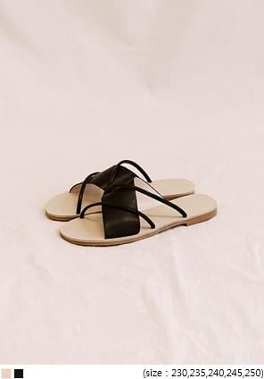 MARU 2 LINE UNBAL STRAP SLIPPER
