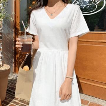 Linen Kids Strap Long Dress
