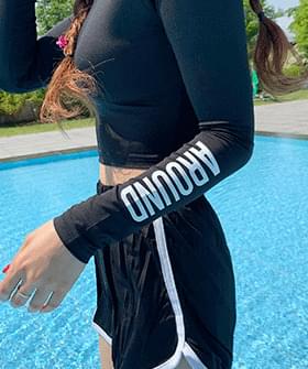 Crop Around Rash Guard 泳裝