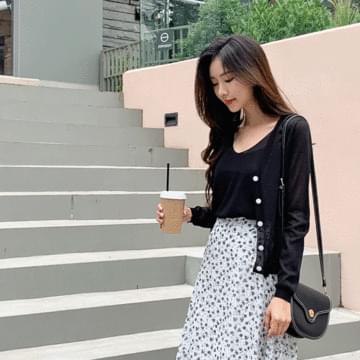 Summer knit cardigan set