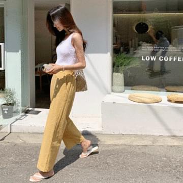 Dewey Linen Wide Bending Pants