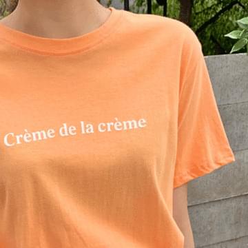 Creamy Lettering T-shirt