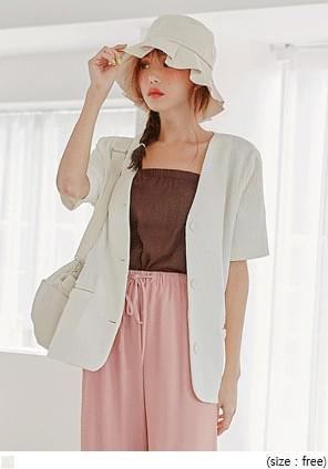 RAIVE NO COLLAR SINGLE 1/2 JACKET