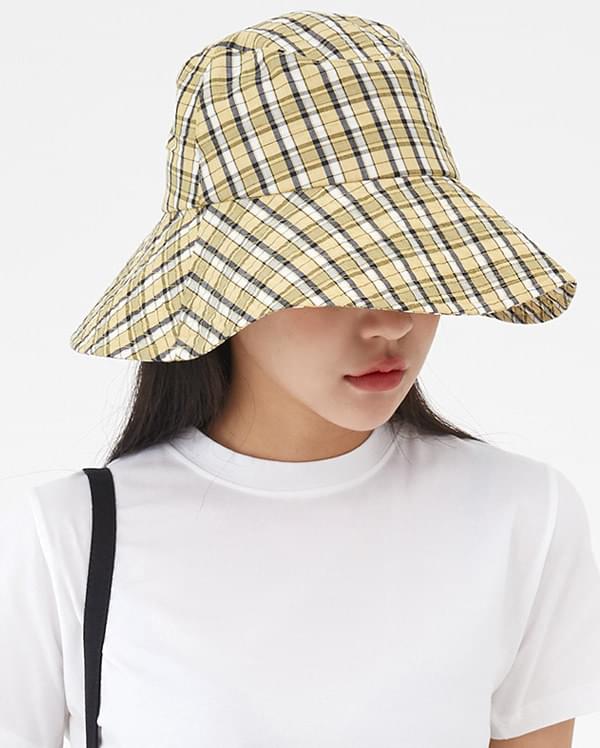 unique check bucket hat