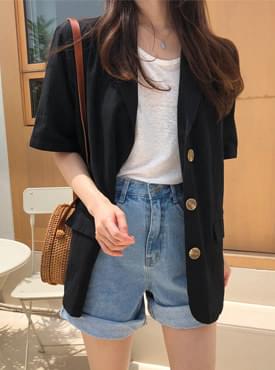 Day Linen Short Sleeve Jacket