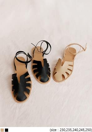 ZIA LEAF BUCKLE STRAP SANDAL