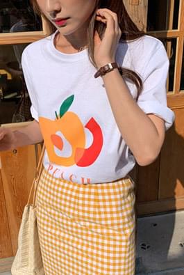 피치오렌지티셔츠