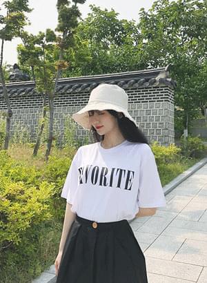 페이보릿 프린팅 티셔츠