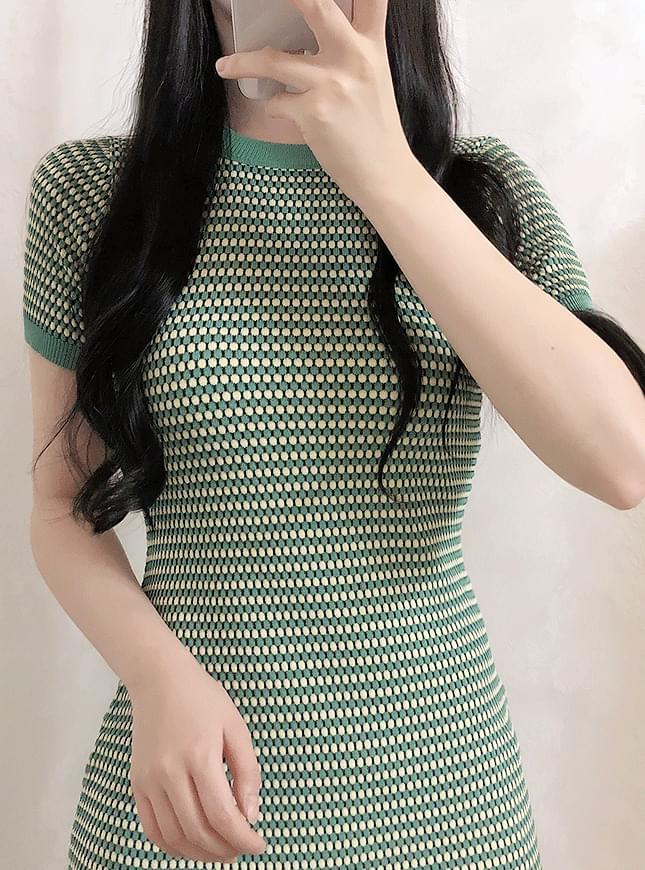 ♥그린티 슬림 원피스