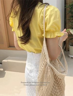 Yuzu Shirring Blouse