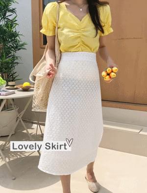 Punching long skirt