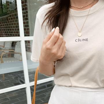 Simple Celine Lettering T-shirt