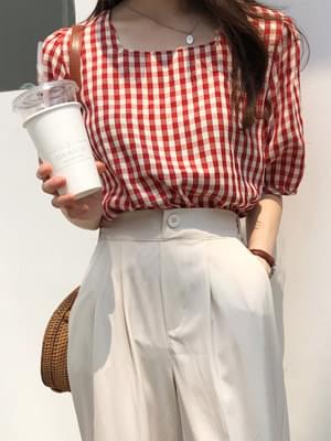 Dangdang check blouse