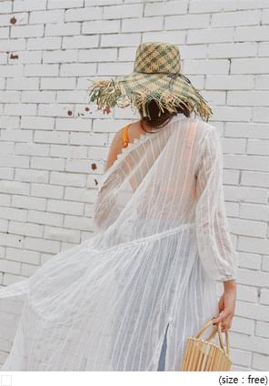 RUBIL STRING NEEDLE LONG ROBE