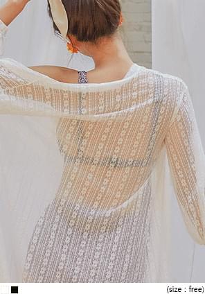 ROIZEN SEETHROUGH LACE ROBE